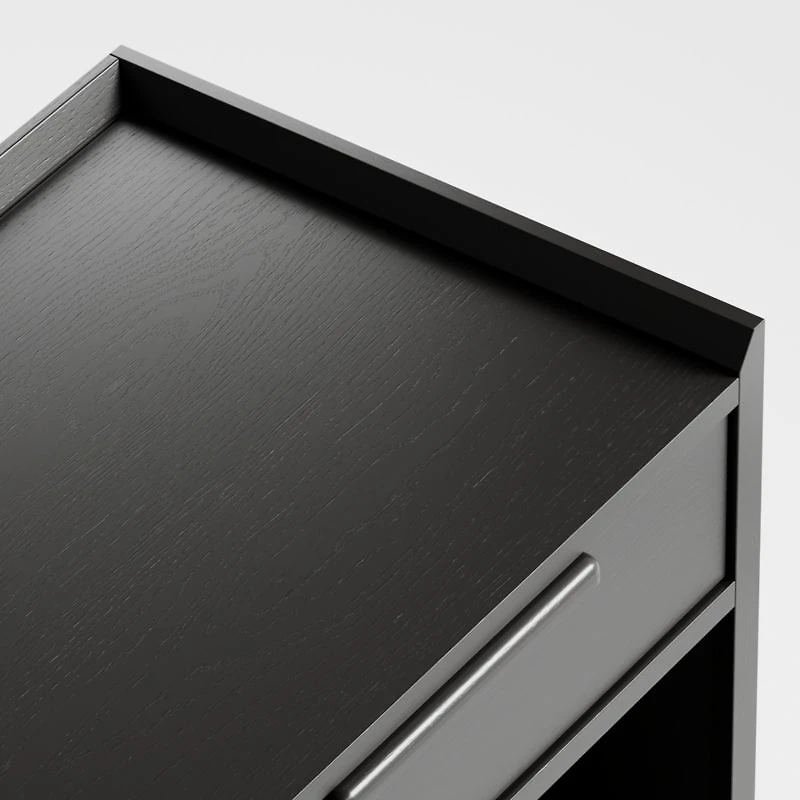 Tate 23" Black Nightstand