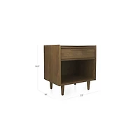 Tate 23" Black Nightstand