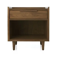 Tate 23" Walnut Nightstand