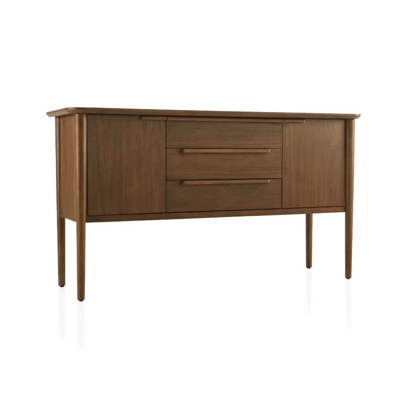 Tate 62" Walnut Midcentury Credenza