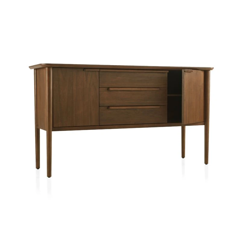 Tate 62" Walnut Midcentury Credenza