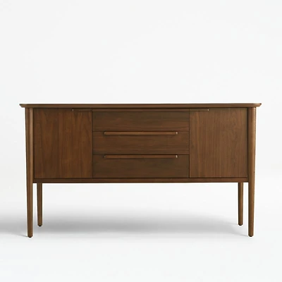 Tate 62" Walnut Midcentury Credenza