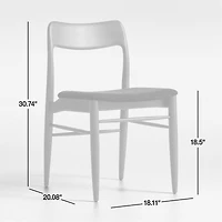Tate Warm Brown Wood Dining Chair