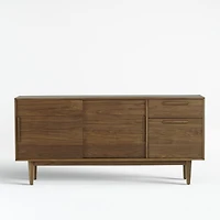 Tate 64.5" Walnut Storage Media Console