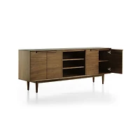 Tate 80" Walnut Storage Media Console