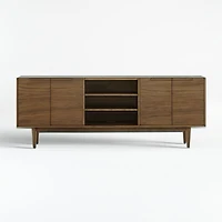 Tate 80" Walnut Storage Media Console