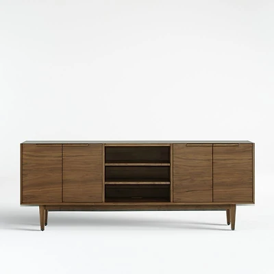 Tate 80" Walnut Storage Media Console