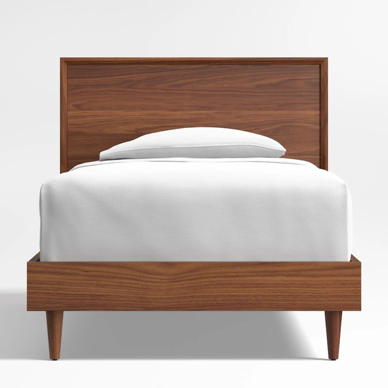 Tatum Walnut Mid-Century Wood Kids Twin Bed