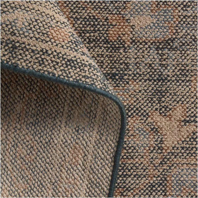 Tavira Performance Traditional Blue Handknotted Area Rug 6'x9'