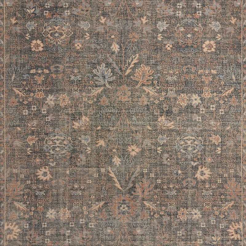 Tavira Performance Traditional Blue Handknotted Area Rug 6'x9'