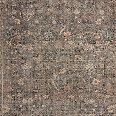 Tavira Performance Traditional Blue Handknotted Area Rug 6'x9'
