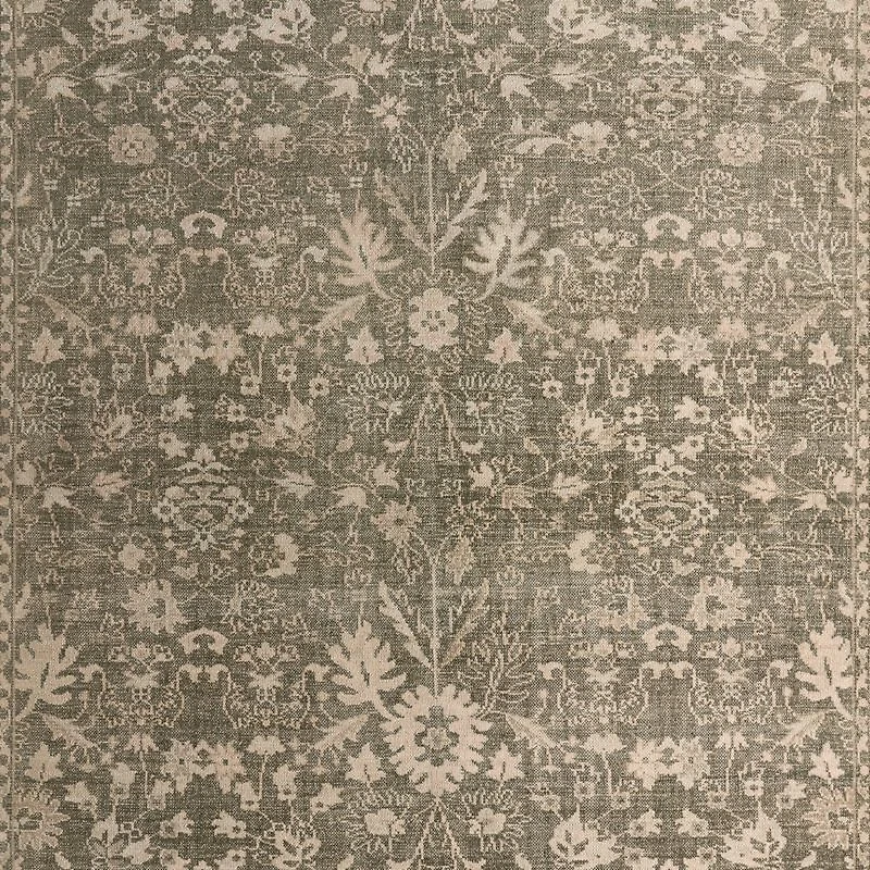 Tavira Performance Traditional Green Handknotted Area Rug 9'x12'