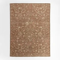 Tavira Performance Traditional Rust Red Handknotted Area Rug 8'x10'