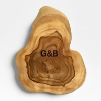 Teak Root Wedge Wood Serving Board