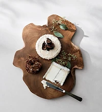 Teak Root Wedge Wood Serving Board