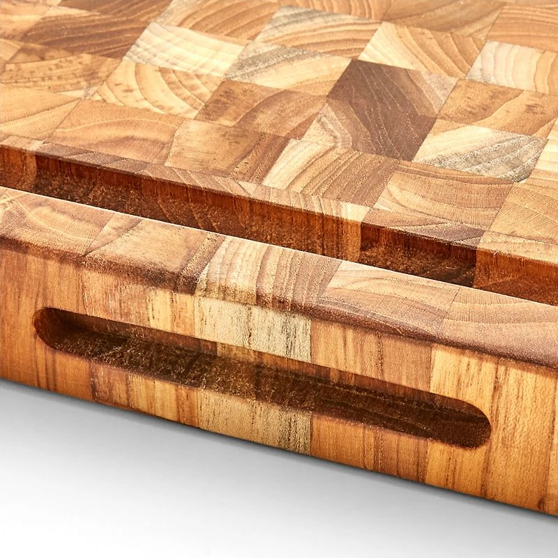 Teakhaus End-Grain Cutting Board with Juice Canal 16"x12"