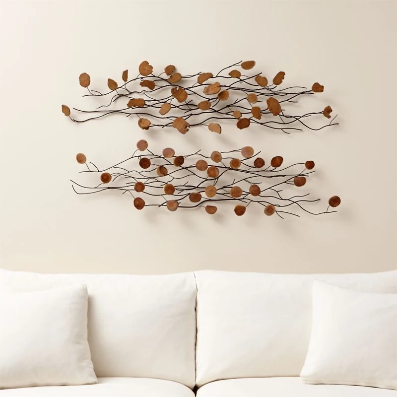 'Teakroot Discs' Wood Wall Art, Set of 2
