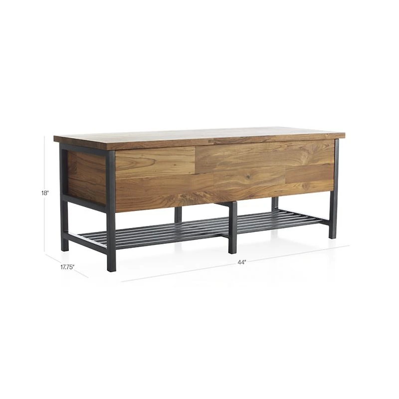 Teca Storage Trunk-Bench