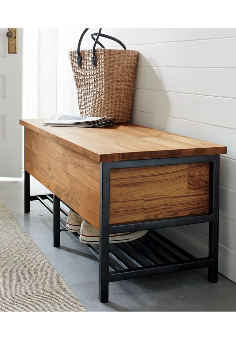 Teca Storage Trunk-Bench
