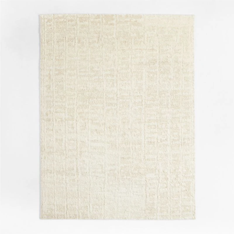 Telluride Wool Hand-Knotted Ivory Area Rug 8'x10'