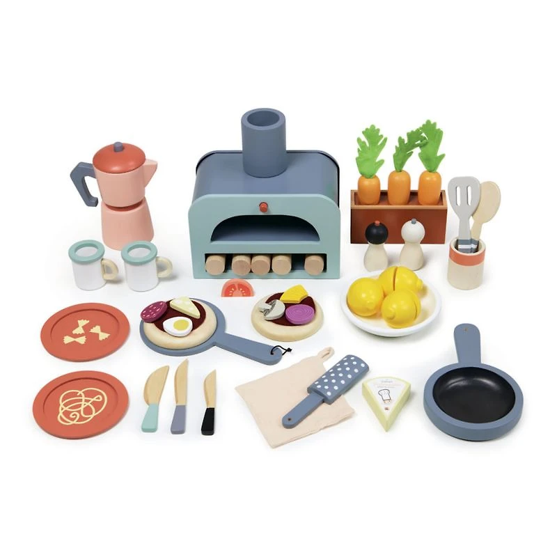 Tender Leaf La Fiamma Grand Kids Wooden Play Kitchen