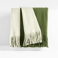 Tepi 70"x55" Moss Throw Blanket