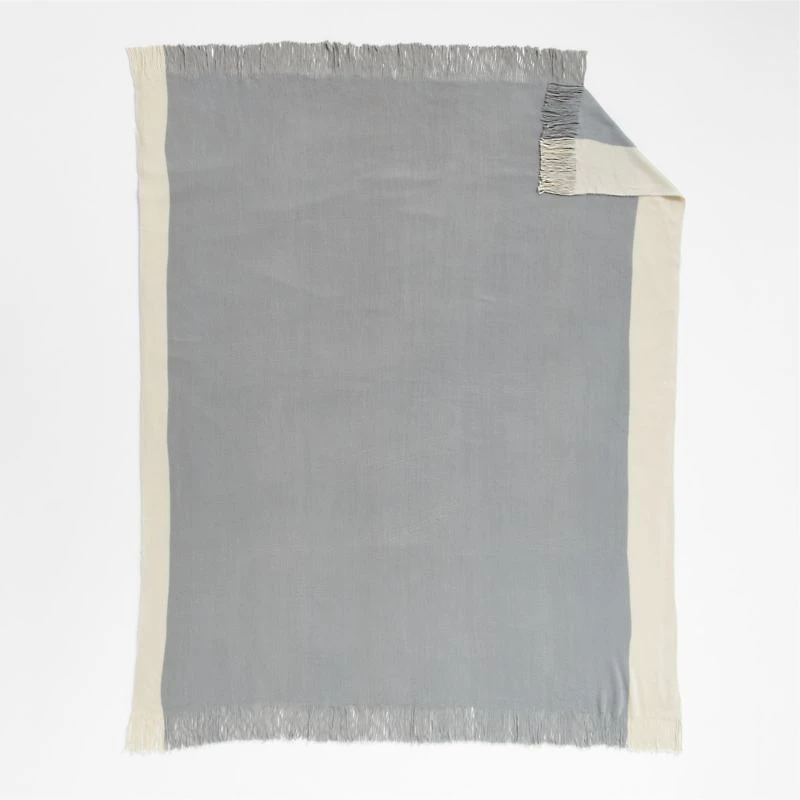 Tepi 70"x55" Grey Throw Blanket