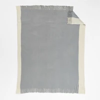 Tepi 70"x55" Grey Throw Blanket