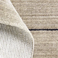 Teramo Performance Handwoven Abstract Dark Taupe Area Rug 6'x9'