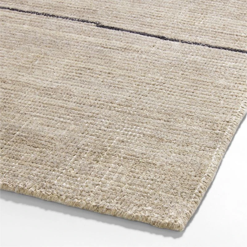 Teramo Performance Handwoven Abstract Dark Taupe Area Rug 6'x9'
