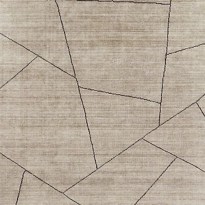 Teramo Performance Handwoven Abstract Dark Taupe Area Rug 6'x9'