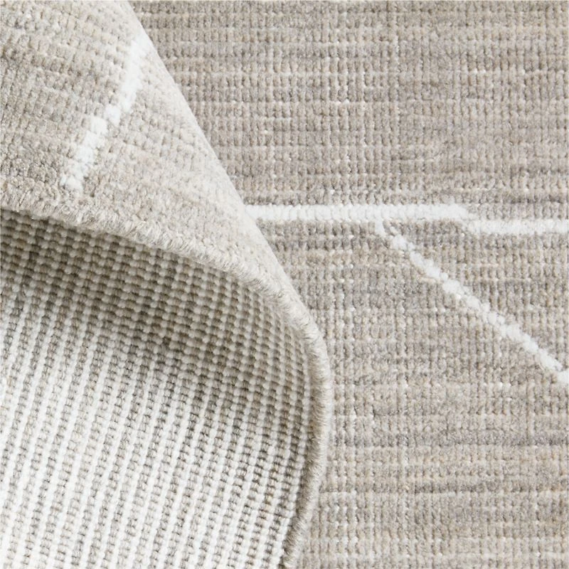 Teramo Performance Handwoven Abstract Grey Area Rug 9'x12'