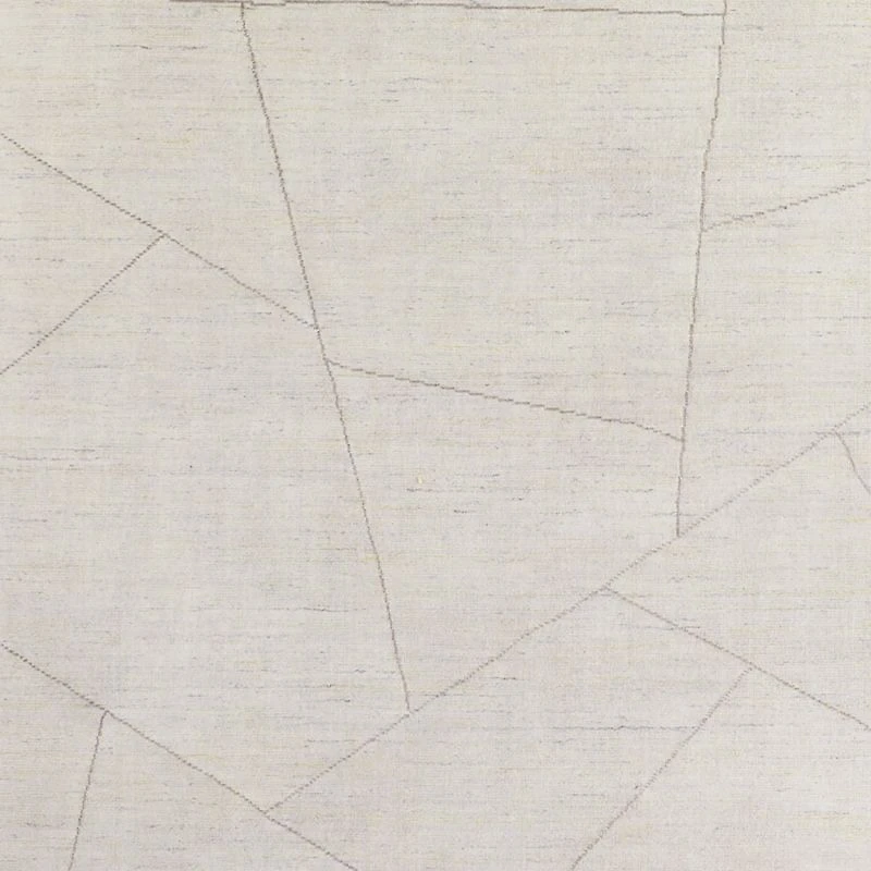 Teramo Performance Handwoven Abstract Ivory Area Rug 6'x9'