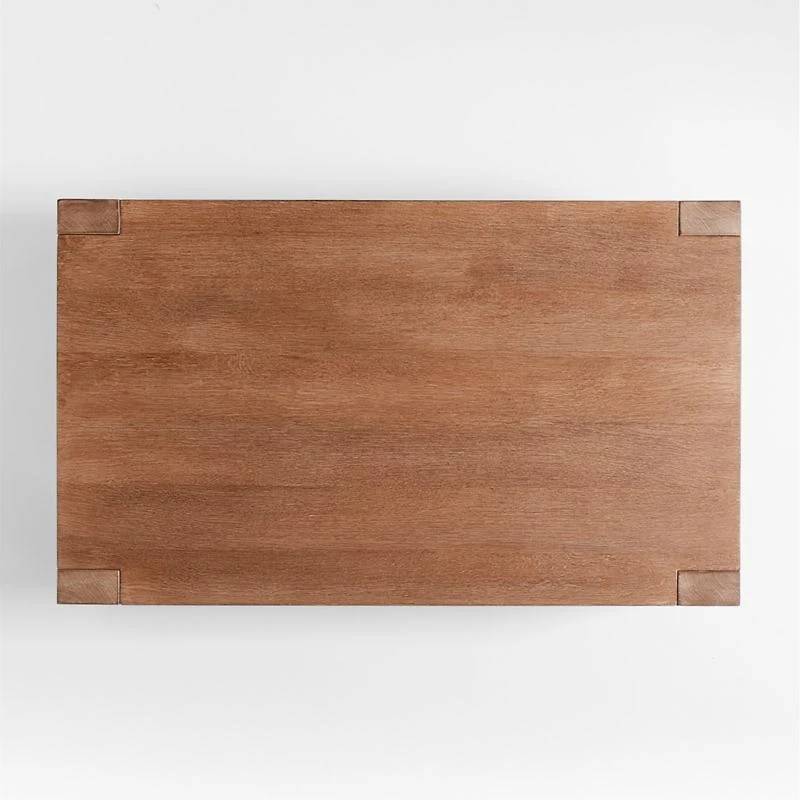 Terra 54" Light Brown Oak Wood Coffee Table