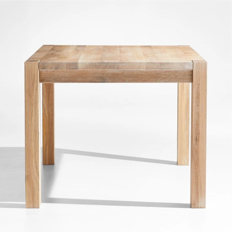 Terra 65" Natural White Oak Solid Wood Dining Table
