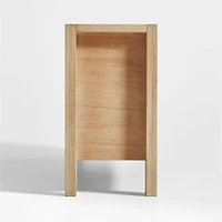 Terra 68" Natural Oak Wood Storage Media Console