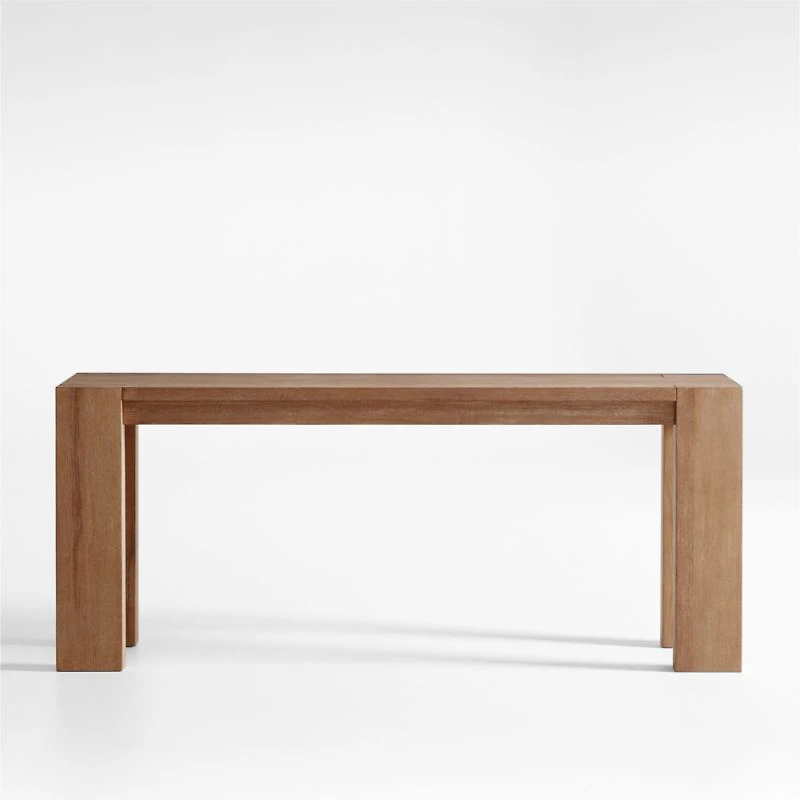 Terra 72" Light Brown Oak Wood Console Table