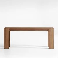 Terra 72" Light Brown Oak Wood Console Table