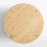 Terra Natural White Oak Wood 44" Round Coffee Table