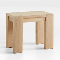 Terra Natural White Oak Wood Side Table