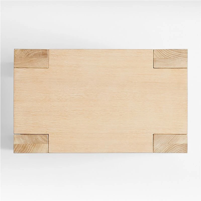 Terra Natural White Oak Wood Side Table
