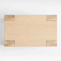 Terra Natural White Oak Wood Side Table