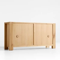 Terra 72" Natural White Oak Solid Wood Credenza