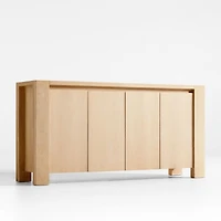 Terra 72" Natural White Oak Solid Wood Credenza