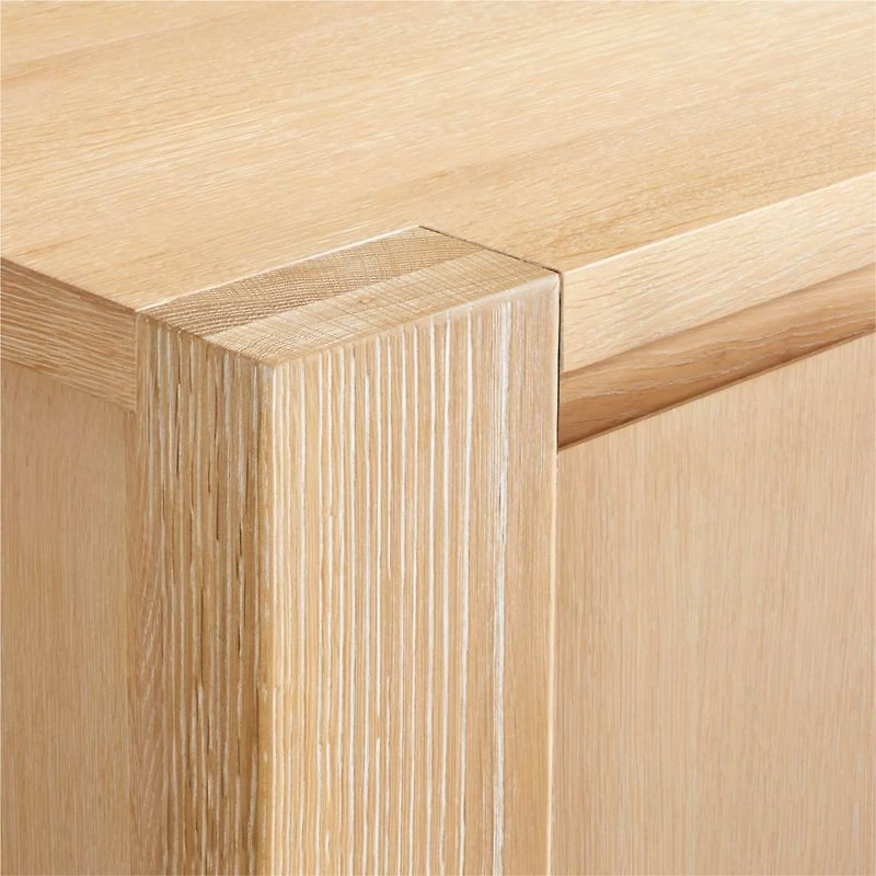 Terra 72" Natural White Oak Solid Wood Credenza