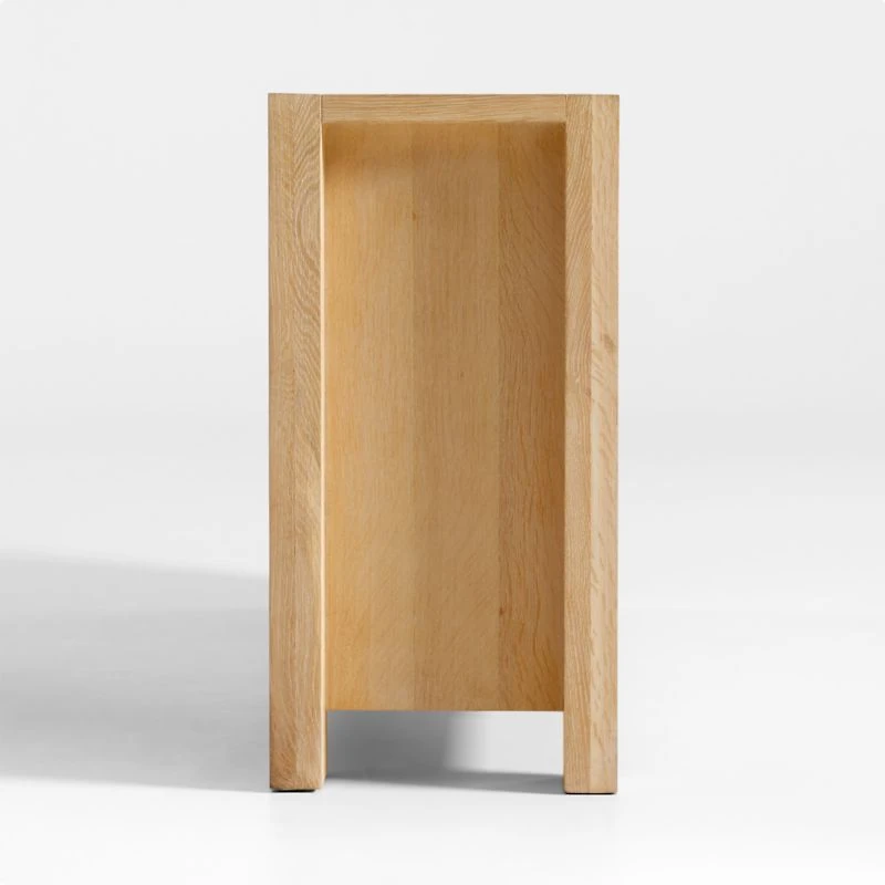 Terra 72" Natural White Oak Solid Wood Credenza