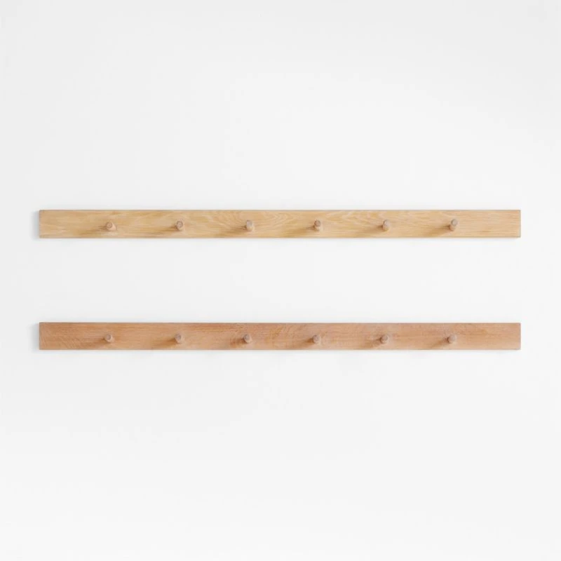 Terra Natural White Oak Wood Wall Hooks