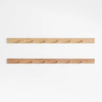 Terra Natural White Oak Wood Wall Hooks