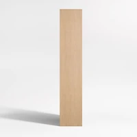 Terrazza 38" Natural Solid Oak Wood 2-Shelf Storage Bookcase Cabinet