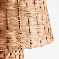 Tessere Rattan Floor Lamp 64"